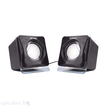 Тонколони Kisonli V410, 3W*2, USB, Черни 