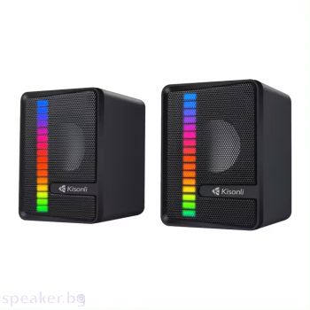 Тонколони Kisonli X14, AUX, 2x3W, Black - 22231