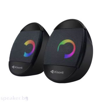 Тонколони Kisonli L-7070, AUX, 2x3W, Black - 22235