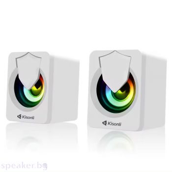 Тонколони Kisonli L-1030, AUX, 2x2.5W, White - 22243