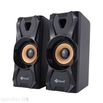 Тонколони Kisonli U-9003, AUX, 2x3W, Black - 22252