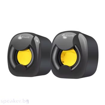 Тонколони Kisonli A-202, AUX, 2x3W, Black - 22254