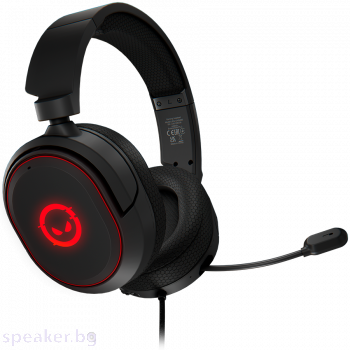 Геймърски слушалки LORGAR Kaya 460, USB Gaming headset with microphone, CM108B, RGB backlight, Plug&Play, USB-A connection cable 2m, fabric ear pads, size: 192*184.7*88mm, 0.329kg, black