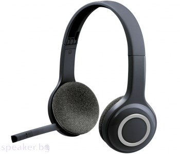 Безжични слушалки Logitech H600, Микрофон, USB, Черни 