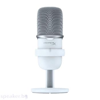Настолен микрофон HyperX SoloCast, USB, Бял
