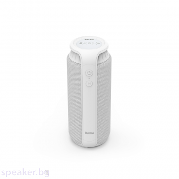 Блутут мобилна колонка HAMA Pipe 2.0, Защита от вода, 24 W, Бял