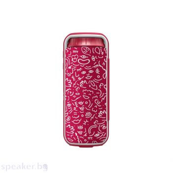 Блутут мобилна колонка HAMA колонка Soundcup-L HaHaHa Feel, 24 W, Червен