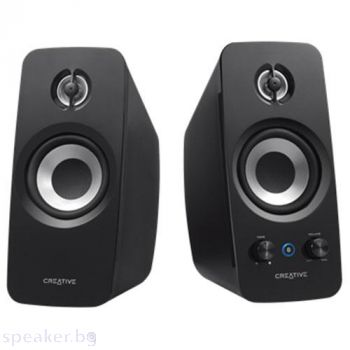 Тонколони безжични Creative T15, 2.0, 4W, Bluetooth, Черен