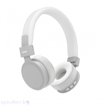 Блутут слушалки HAMA Freedom Lit, Сгъваеми, Стерео, Микрофон, Бял