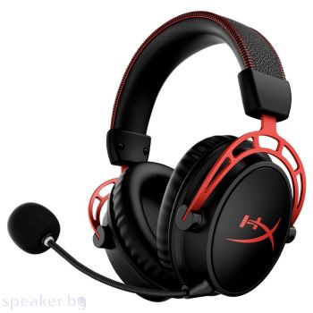 Геймърски слушалки HyperX Cloud Alpha Wireless, Черен/Червен