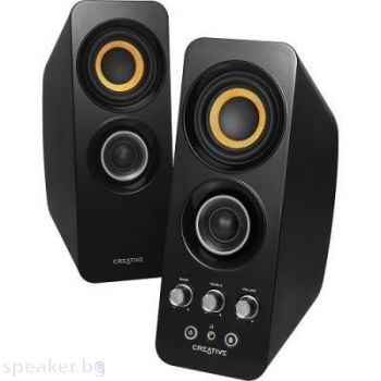 Тонколони безжични Creative T30, 2.0, 4W, Bluetooth, Черен