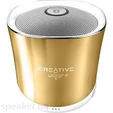 Тонколонка Creative WOOF3 блутут мобилна, Златист
