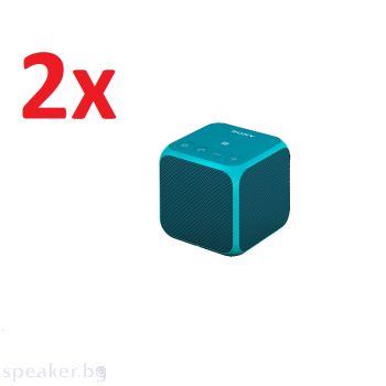 Безжични тонколони SONY SRS-X11 Bluetooth 2бр. 10W blue