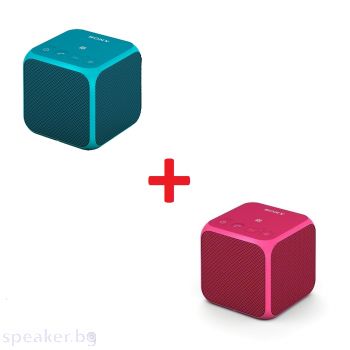 Безжични тонколони SONY SRS-X11 Bluetooth blue,pink 2бр. 10W