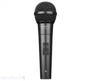 Ръчен микрофон BOYA BY-BM58 - динамичен, вокален, XLR