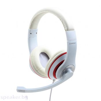 Слушалки GEMBIRD MHS-03-WTRD Stereo headset