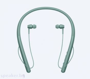 Sony Hi-Res WI-H700, green, 9mm driver unit; High-Resolution Audio, DSEE HX